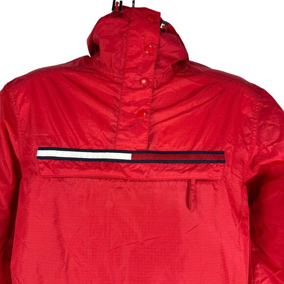 Tommy Jeans Men's Windbreaker Jacket Size S Red 100% Nylon - Picture 2 of 9